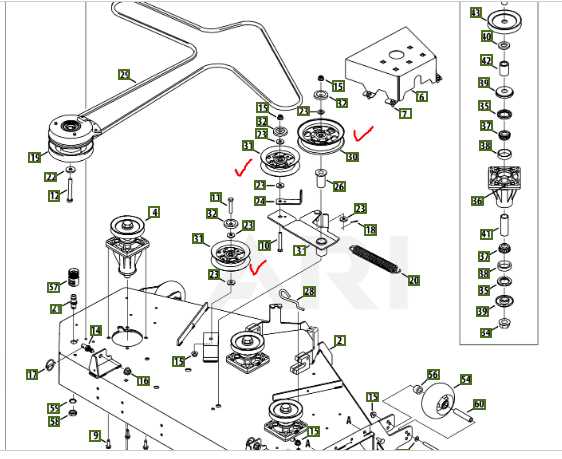 cub cadet z force 44 parts diagram