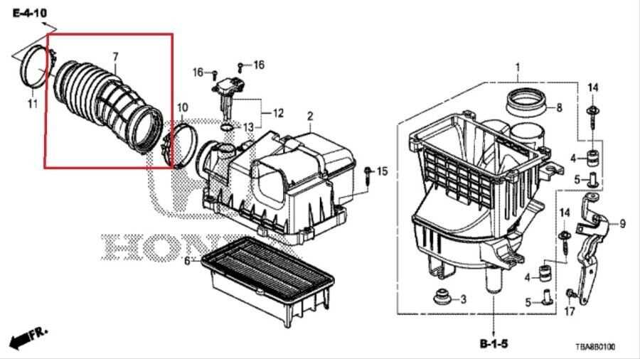 2020 honda civic parts diagram