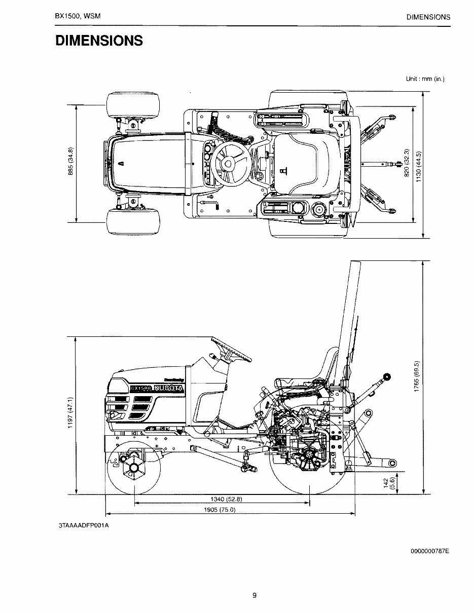 kubota bx1500 parts diagram