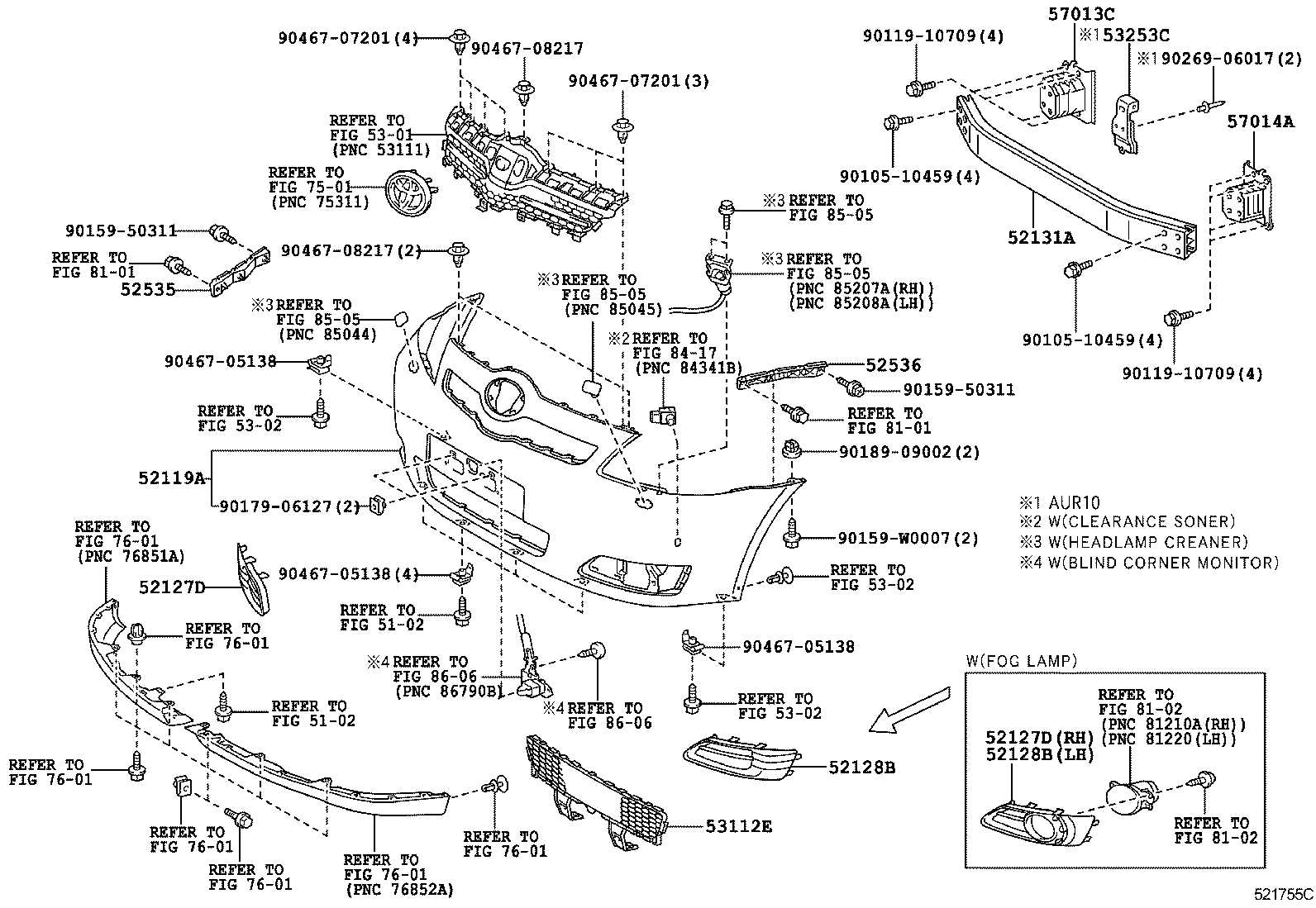 2007 corolla parts diagram