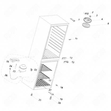 continental refrigerator parts diagram