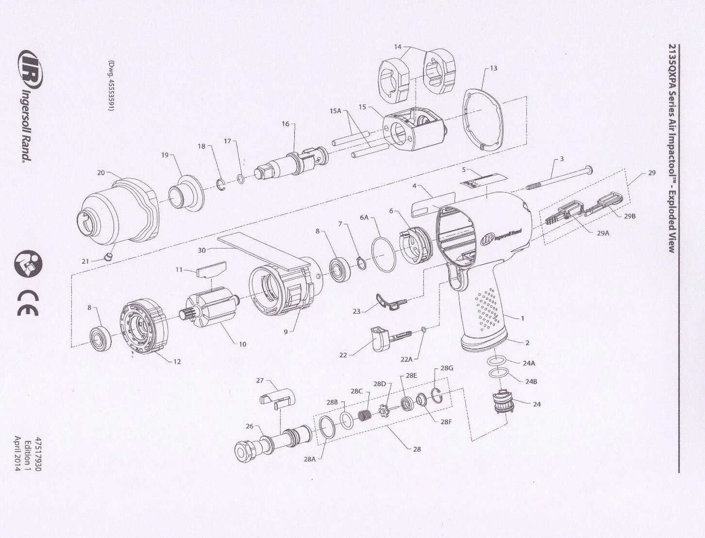 ingersoll rand 2135ti parts diagram