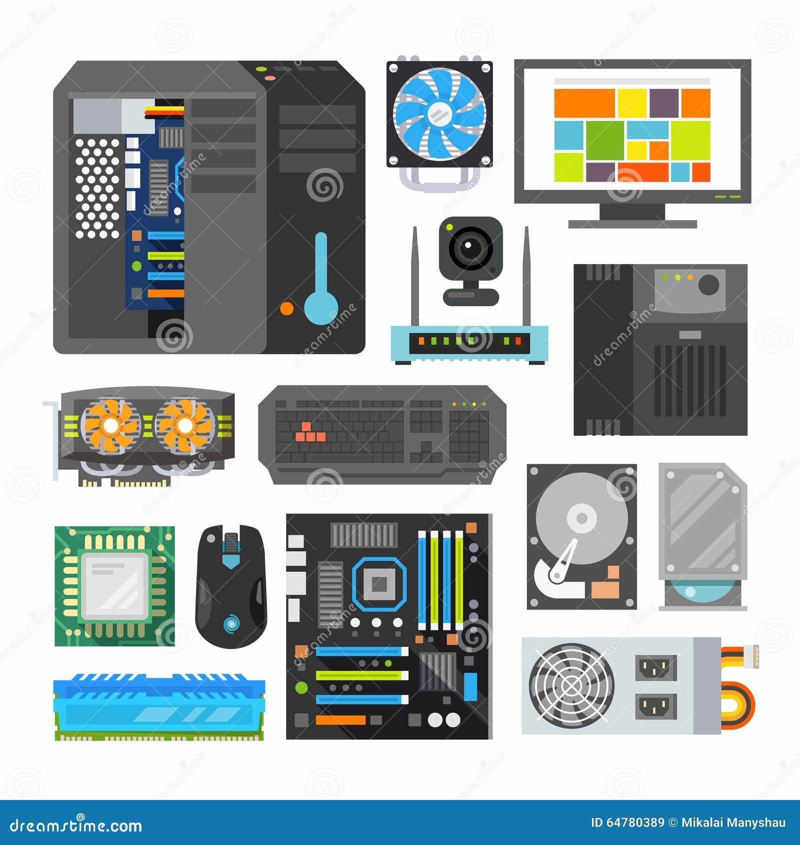 computer hardware parts diagram