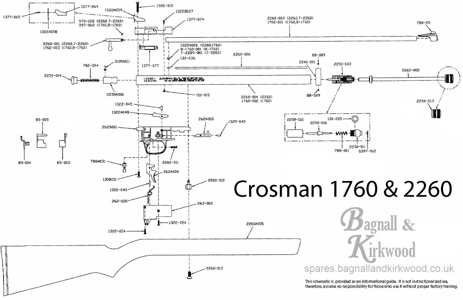 crosman 1377 parts diagram