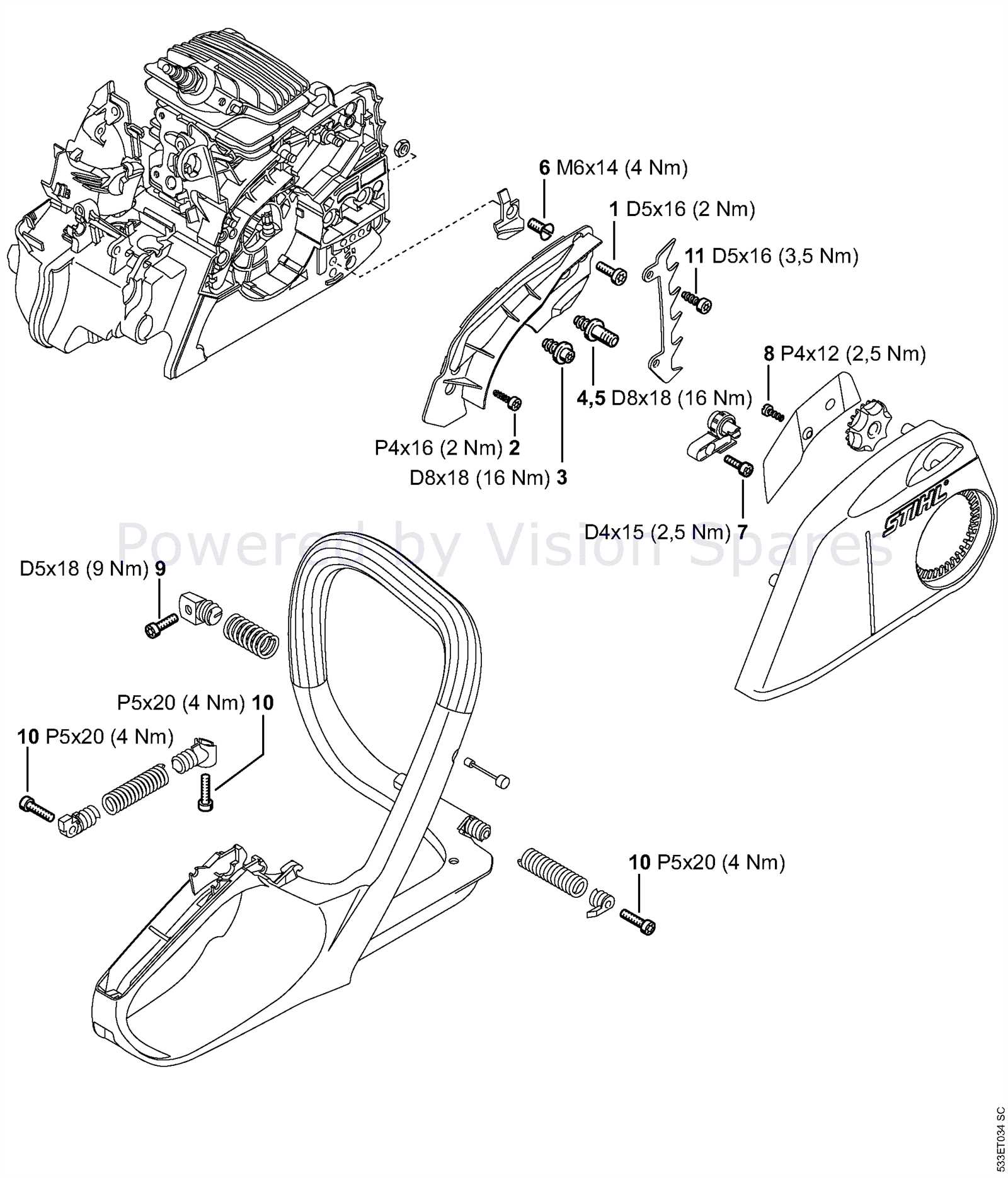 211 stihl chainsaw parts diagram