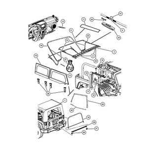 jeep wrangler soft top parts diagram