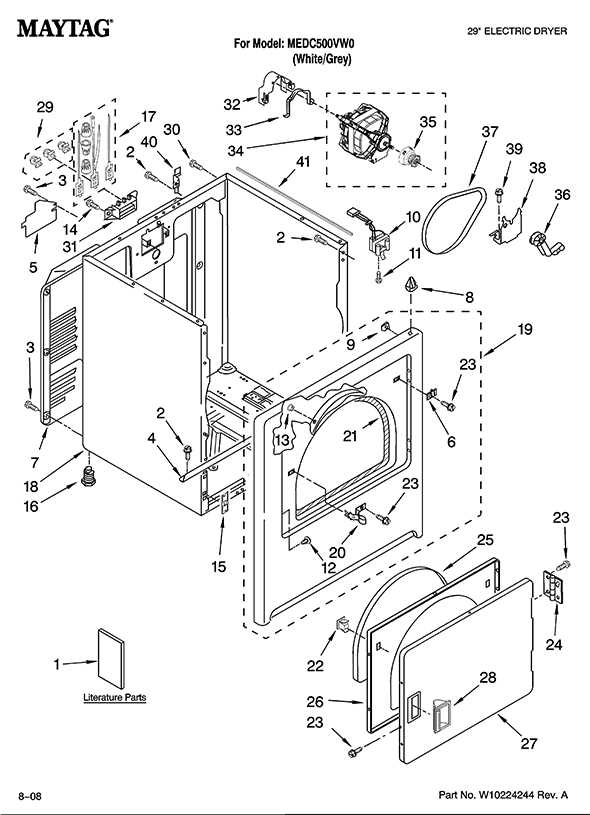 maytag electric range parts diagram