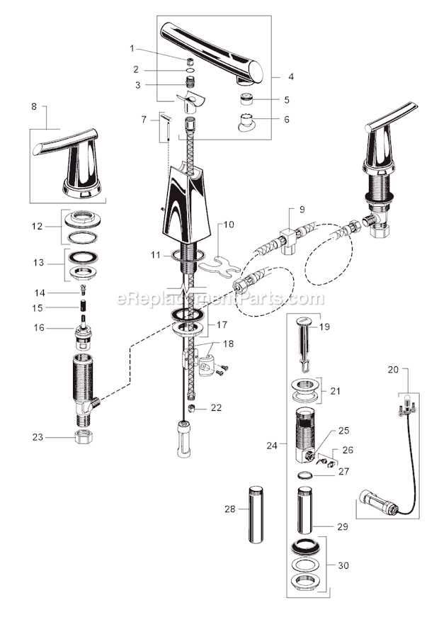 aquasource bathroom faucet parts diagram