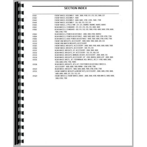 ford 2600 tractor parts diagram