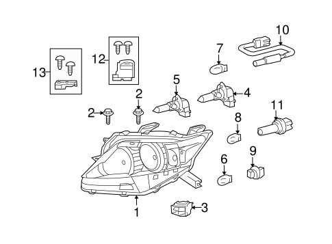 lexus rx 350 body parts diagram