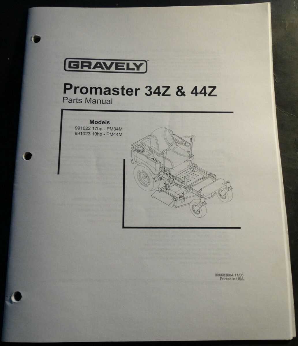 gravely 260z parts diagram