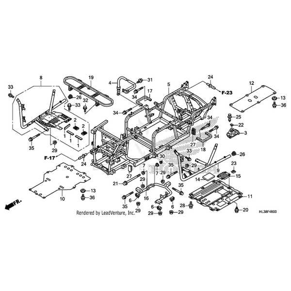 honda pioneer 700 4 parts diagram