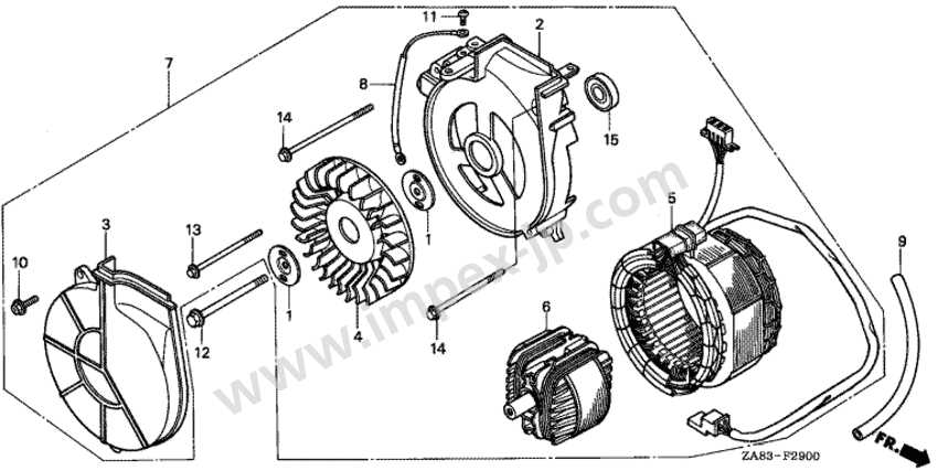 honda ex650 parts diagram