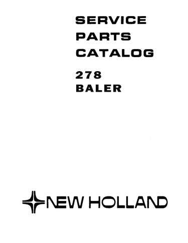 new holland square baler parts diagram