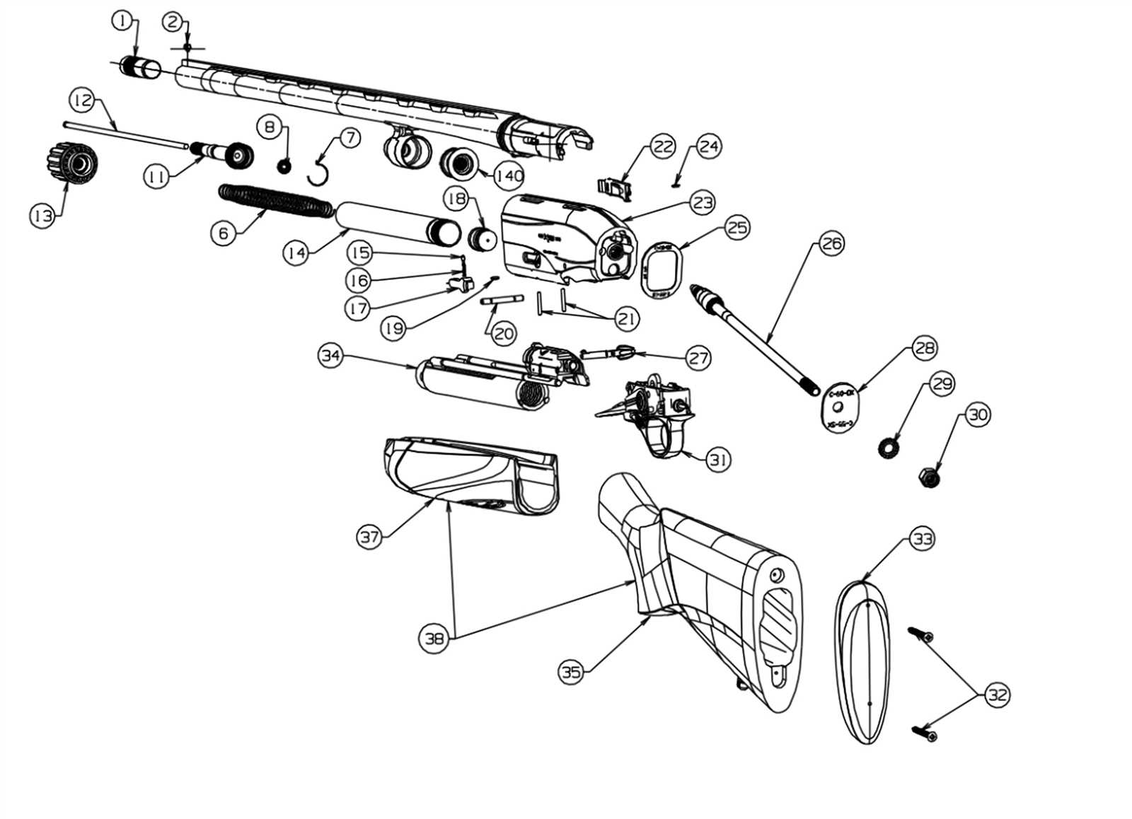 beretta a400 xplor parts diagram