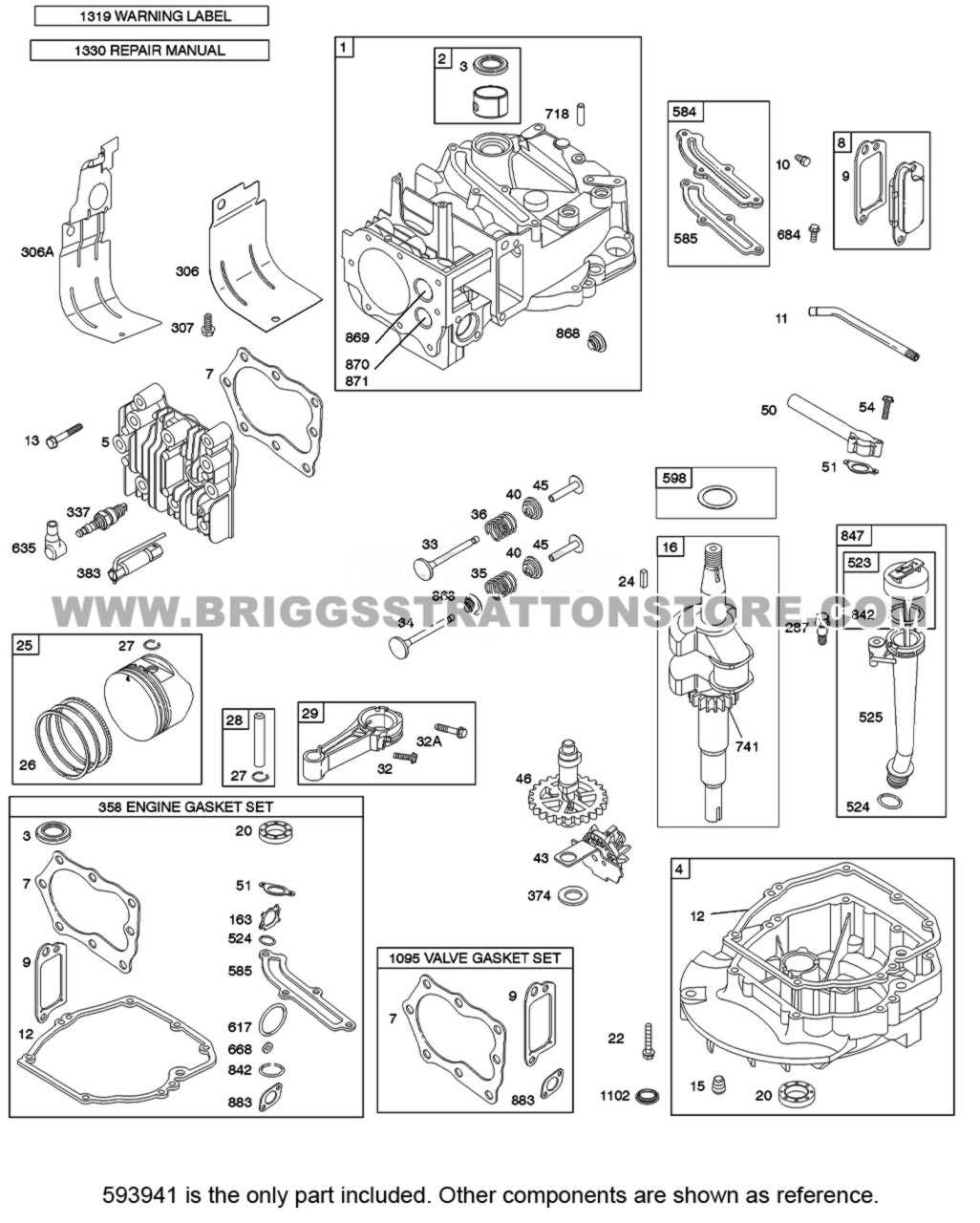 briggs & stratton 625ex parts diagram