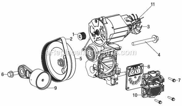 husky 26 gallon air compressor parts diagram