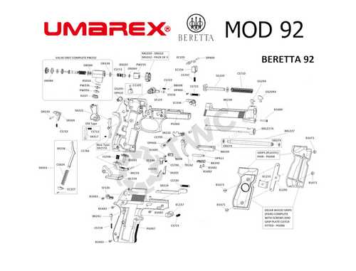 beretta 92 parts diagram