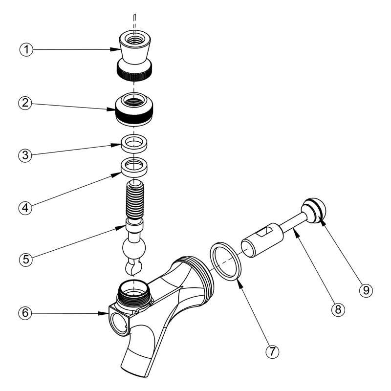 corny keg parts diagram