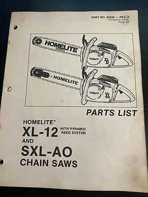 homelite xl12 parts diagram