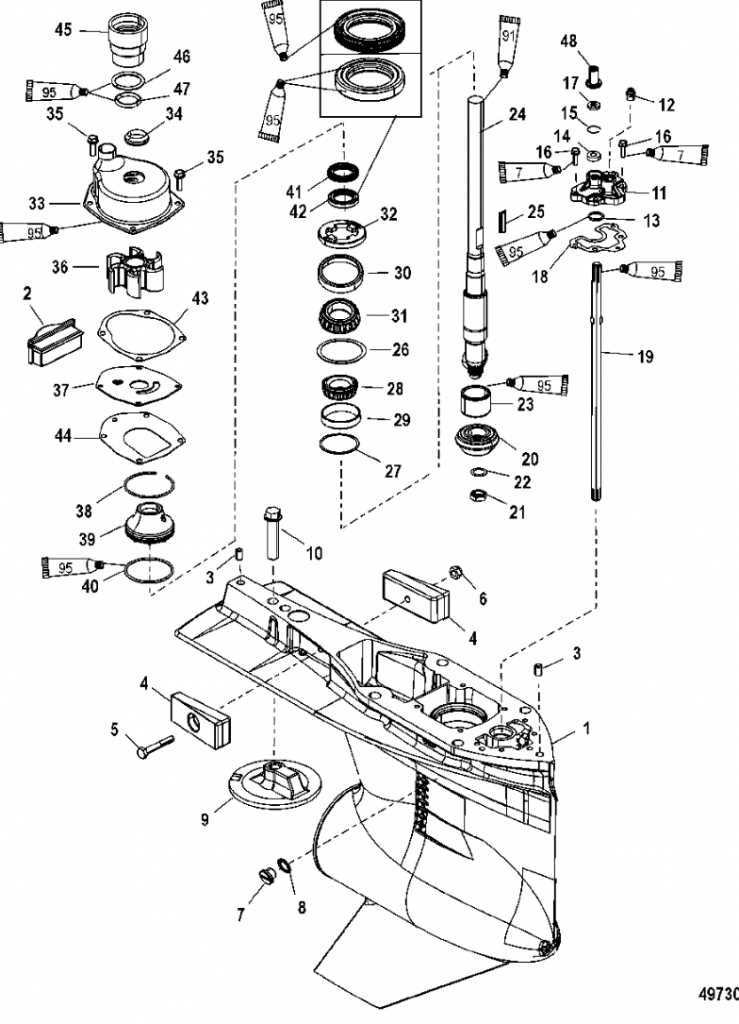 mercury 150 four stroke parts diagram