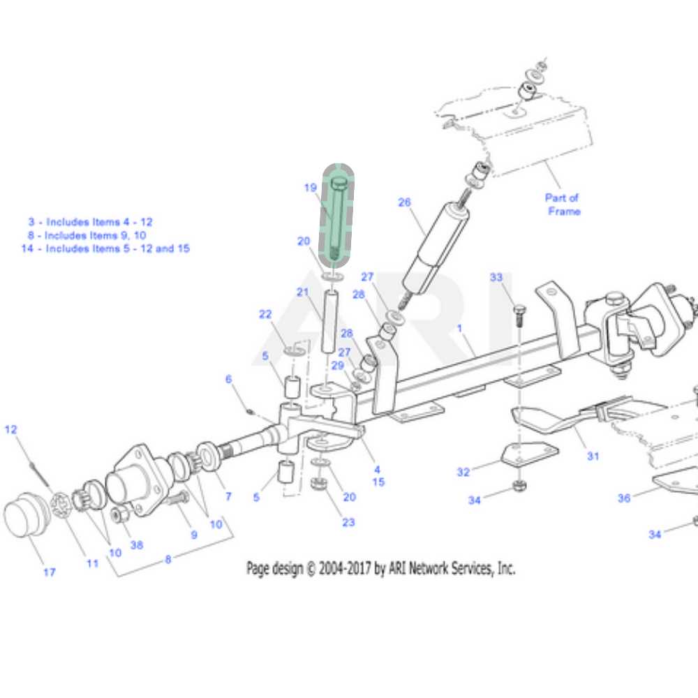 ezgo txt steering parts diagram