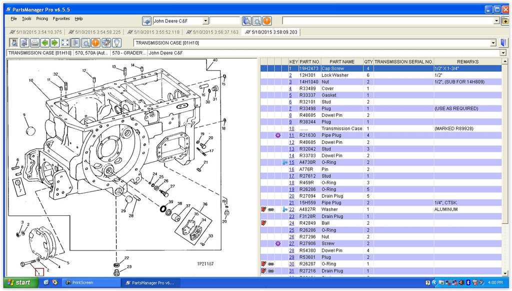 john deere 3203 parts diagram