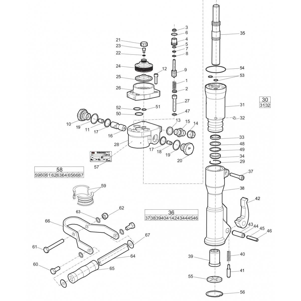 jackhammer parts diagram