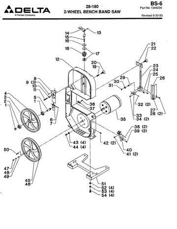 delta 14 bandsaw parts diagram