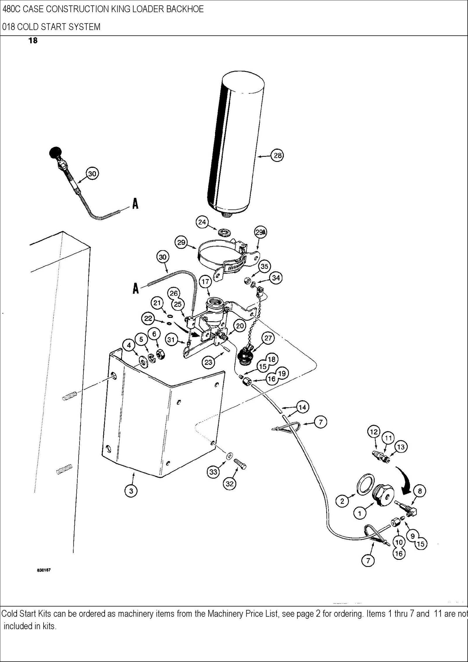 case 480c backhoe parts diagram