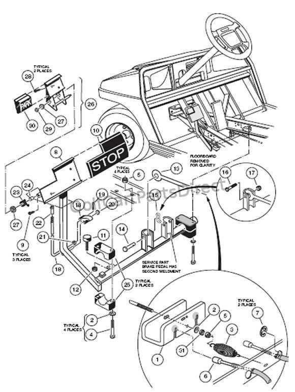 club cart parts diagram