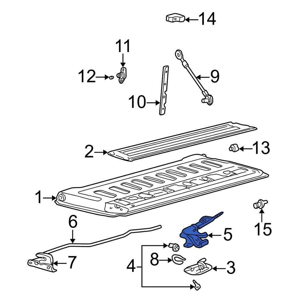 ford tailgate parts diagram