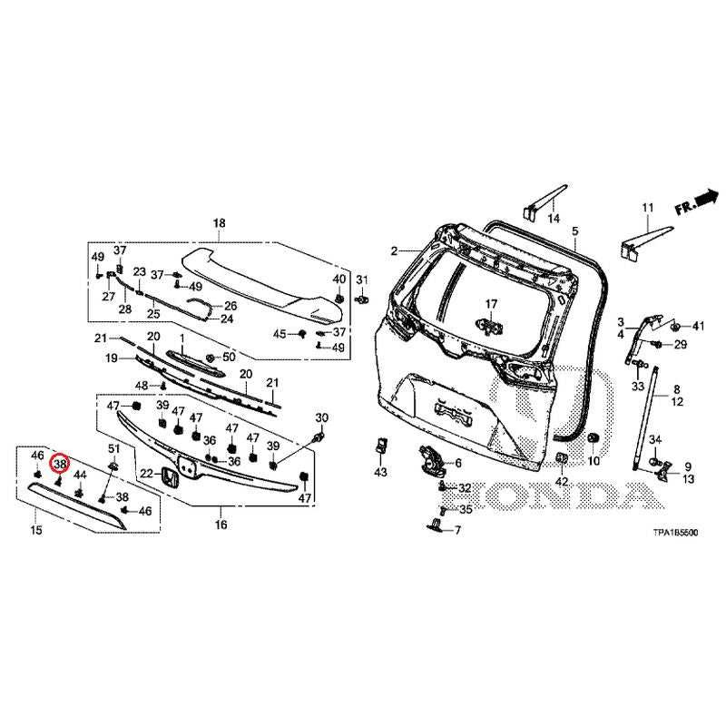 2017 honda cr v body parts diagram