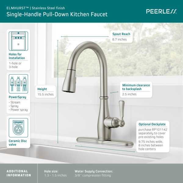 single handle kitchen delta kitchen faucet parts diagram