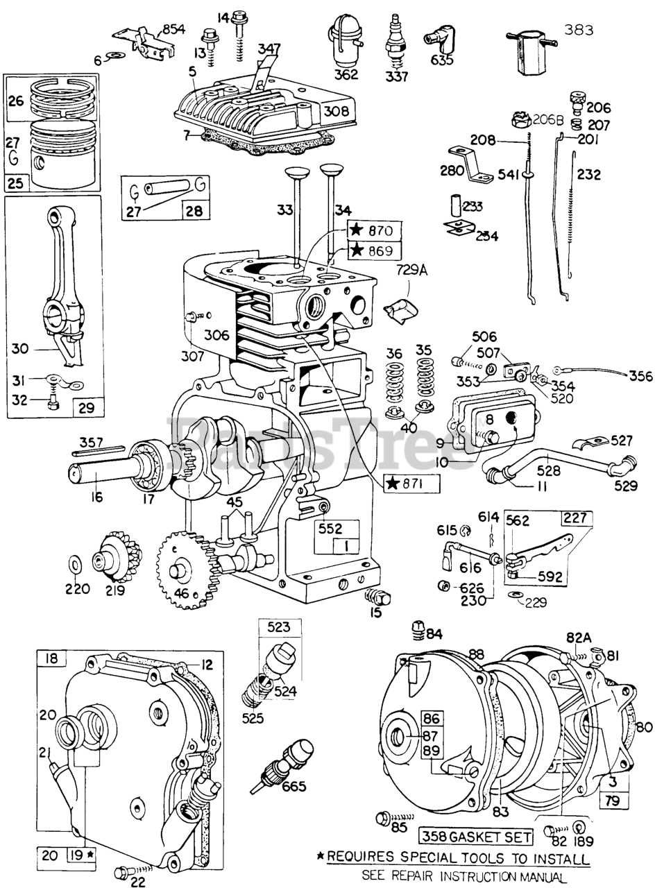 12 hp briggs and stratton engine parts diagram