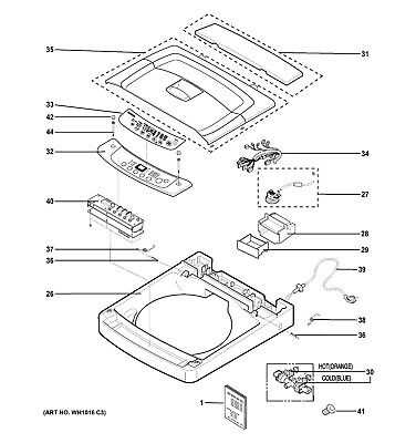 ge profile washer parts diagram