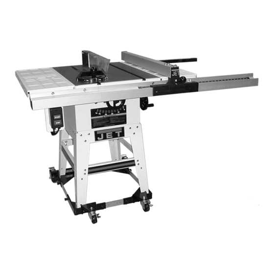 jet table saw parts diagram