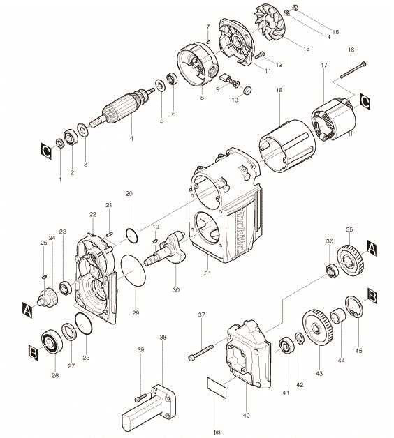 makita 4114 parts diagram