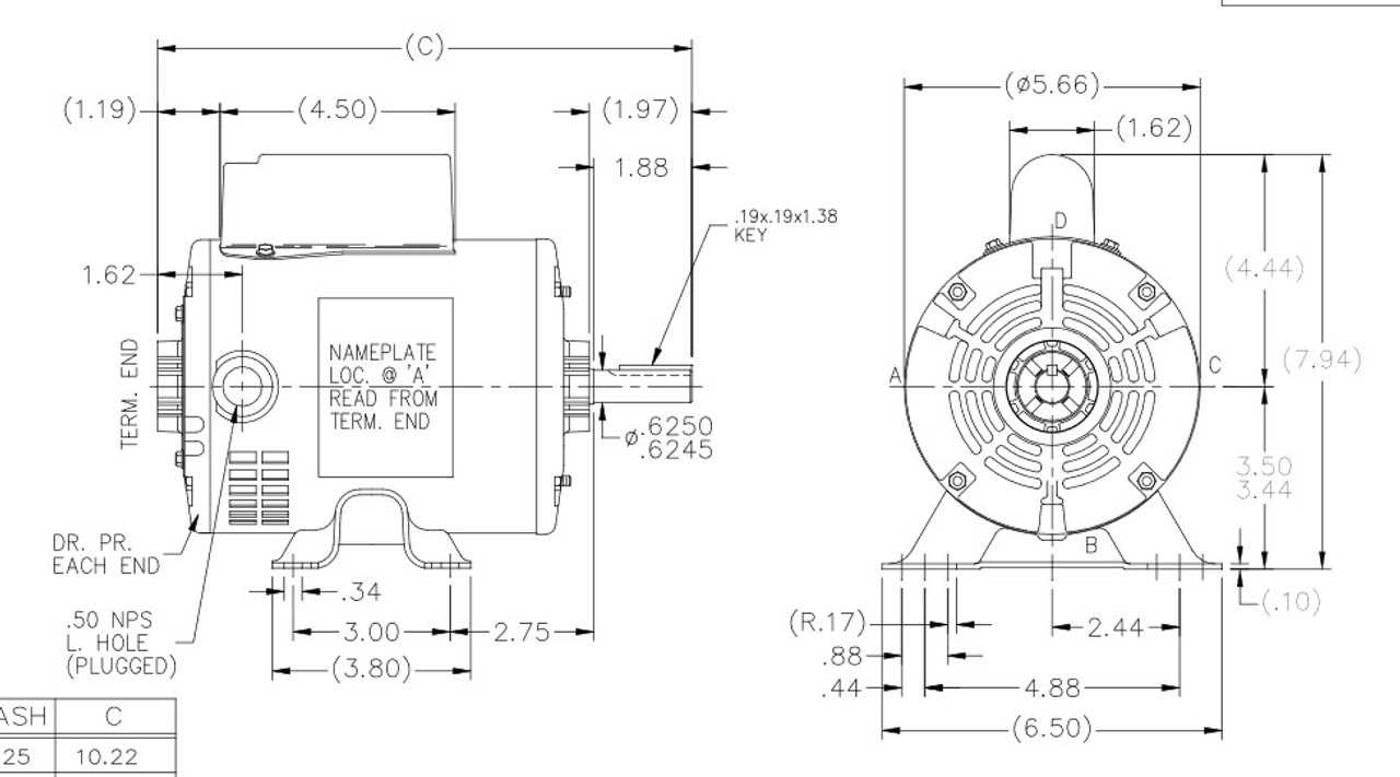 marathon motor parts diagram