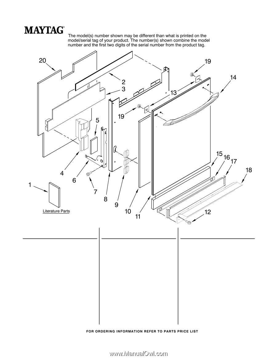 maytag refrigerator parts diagram