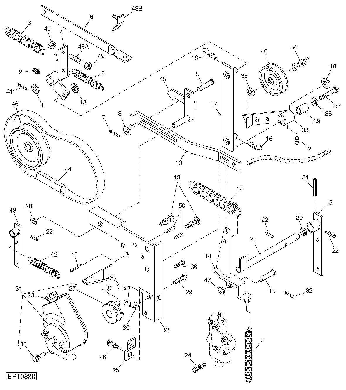 john deere 535 round baler parts diagram