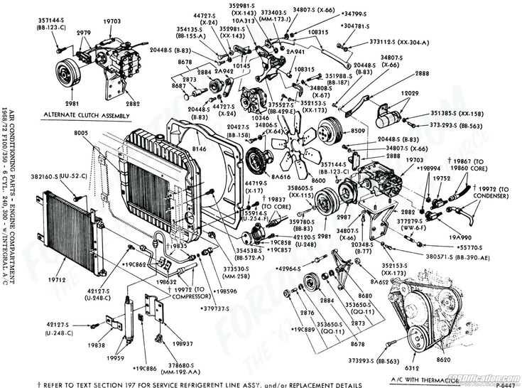 ford engine parts diagram