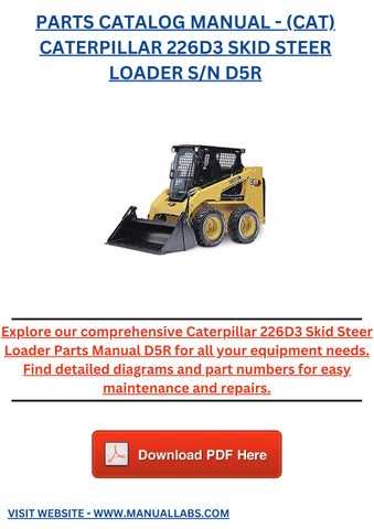 caterpillar cat skid steer parts diagram