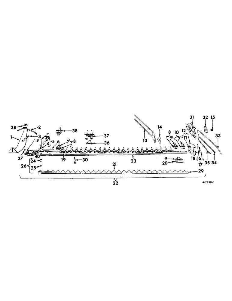 ih 1100 sickle mower parts diagram