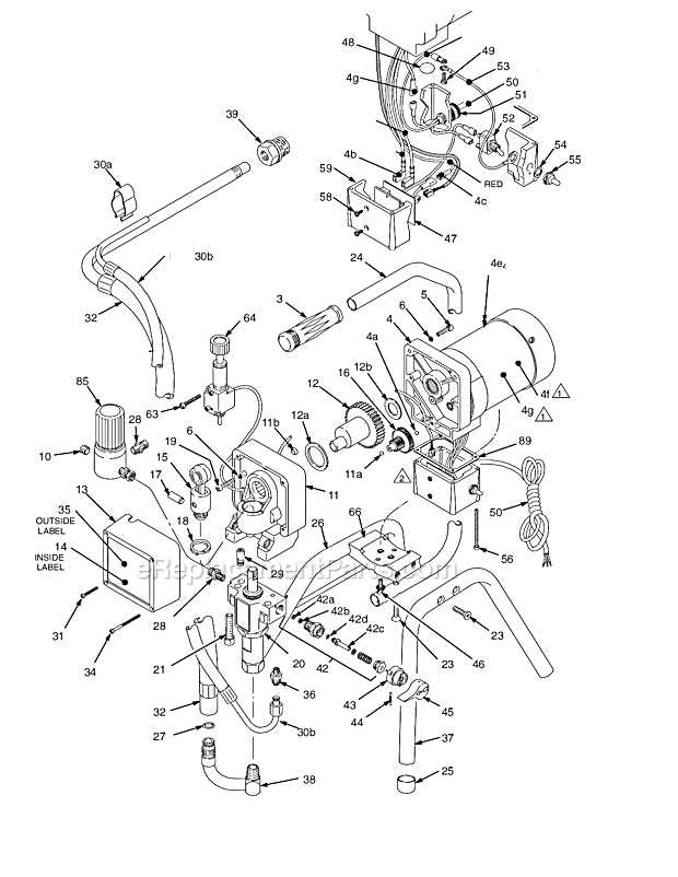 graco 390 paint sprayer parts diagram