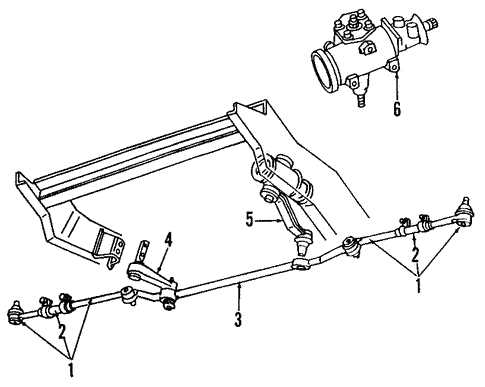 2nd gen dodge ram steering parts diagram