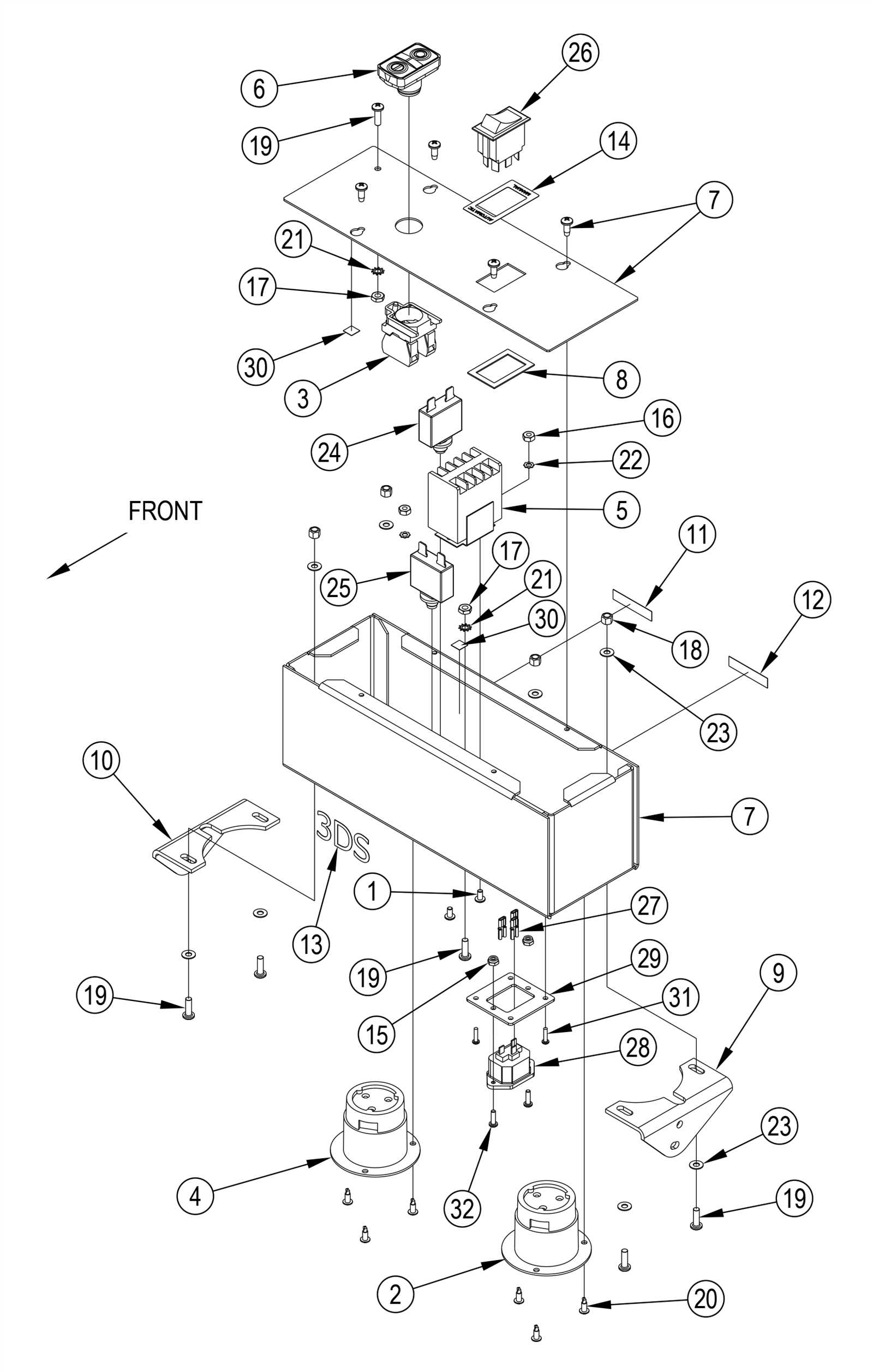 3ds parts diagram