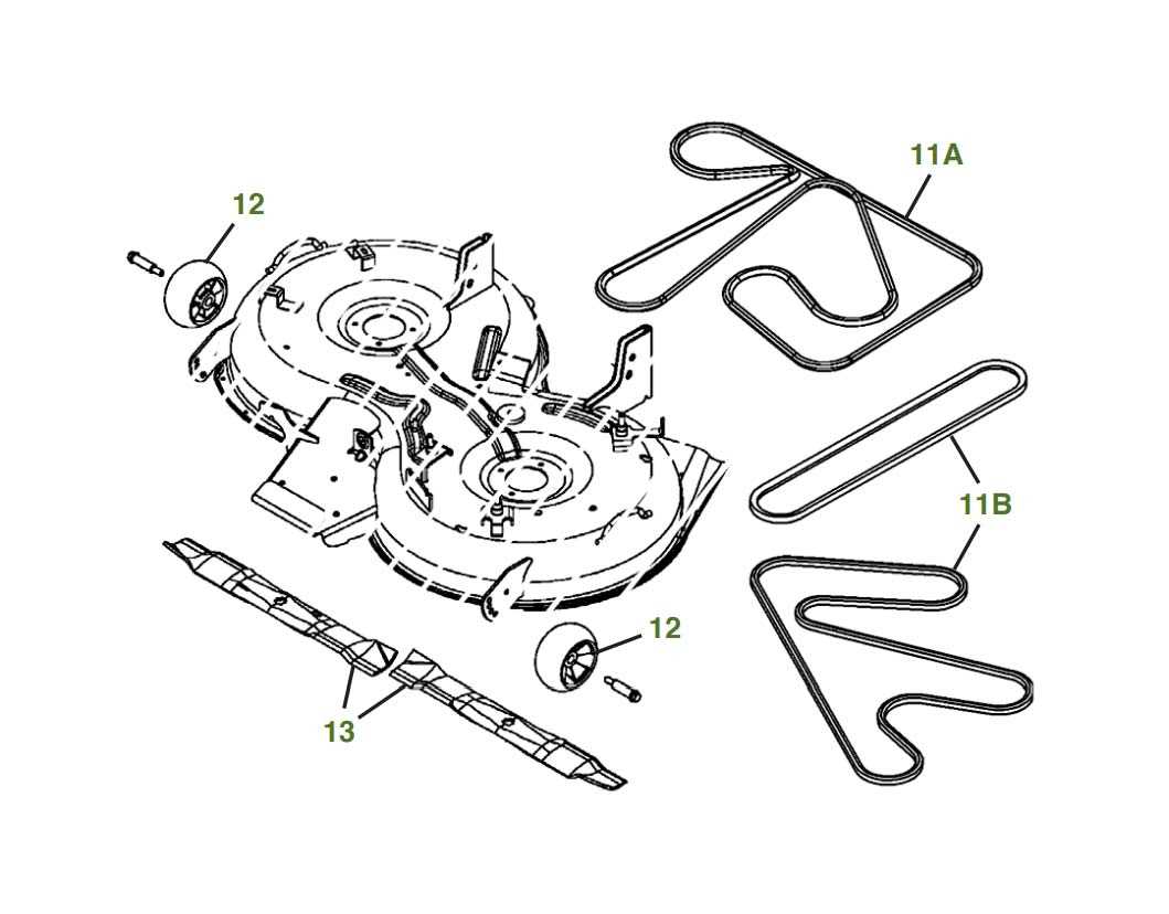 42 inch john deere mower deck parts diagram