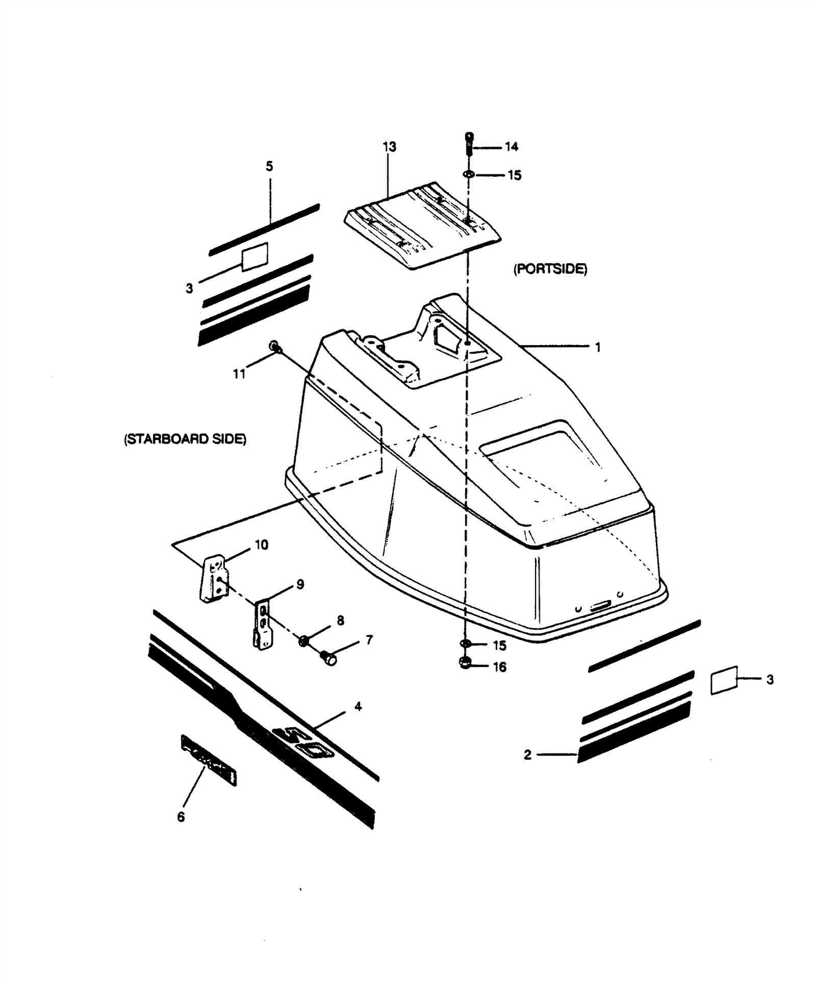 50 hp mercury outboard parts diagrams