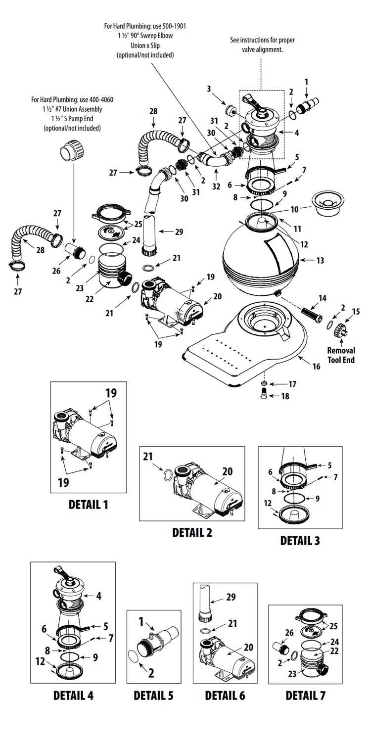 above ground pool pump parts diagram